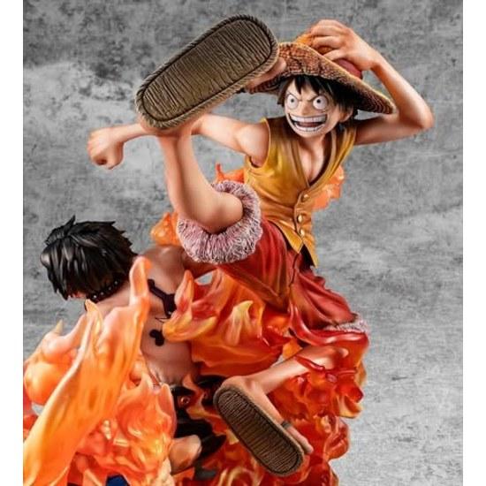 Фигурка MegaHouse Луффи и Эйс One Piece - Portrait Pirates Neo Maximam Brotherhood 20-е Ограниченное издание. 9,7 дюйма, многоцветный, MH716454