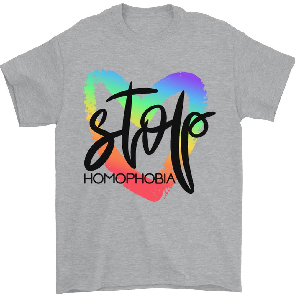 Футболка унисекс с информацией о Дне гей-прайда S Homophobia