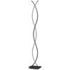 LED Floor Lamp Dimmable 144 cm Standing Lamp with Foot Switch Black