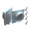 PVC Wall Vent Cover 4" 5" 6" Exhaust Vent Easy Install Air Vent Grille