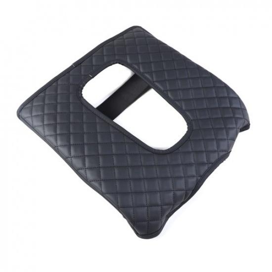 PU Leather Center Console Armrest Box Panel Cover For Cadillac Escalade 2015-20