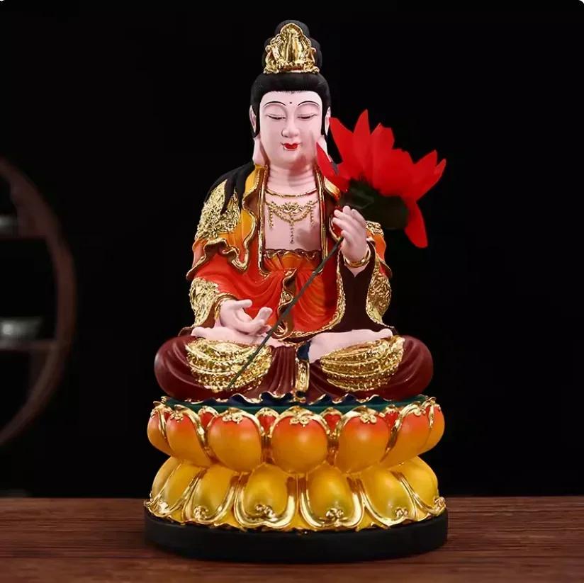 Будда Шакьямуни Кшитигарбха Бодхисаттва Авалокитешвара Статуя Будды Домашний зал Будды Предлагает украшения Мебель для дома