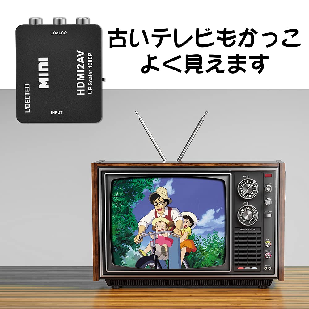 HDMI на RCA HDMI на AV Композитный HDMI на RCA 1080P Аудио HDMI в Аналоговый Конвертер Совместим с Автомобильной Навигацией Включает Кабель к RCA L'QECTED