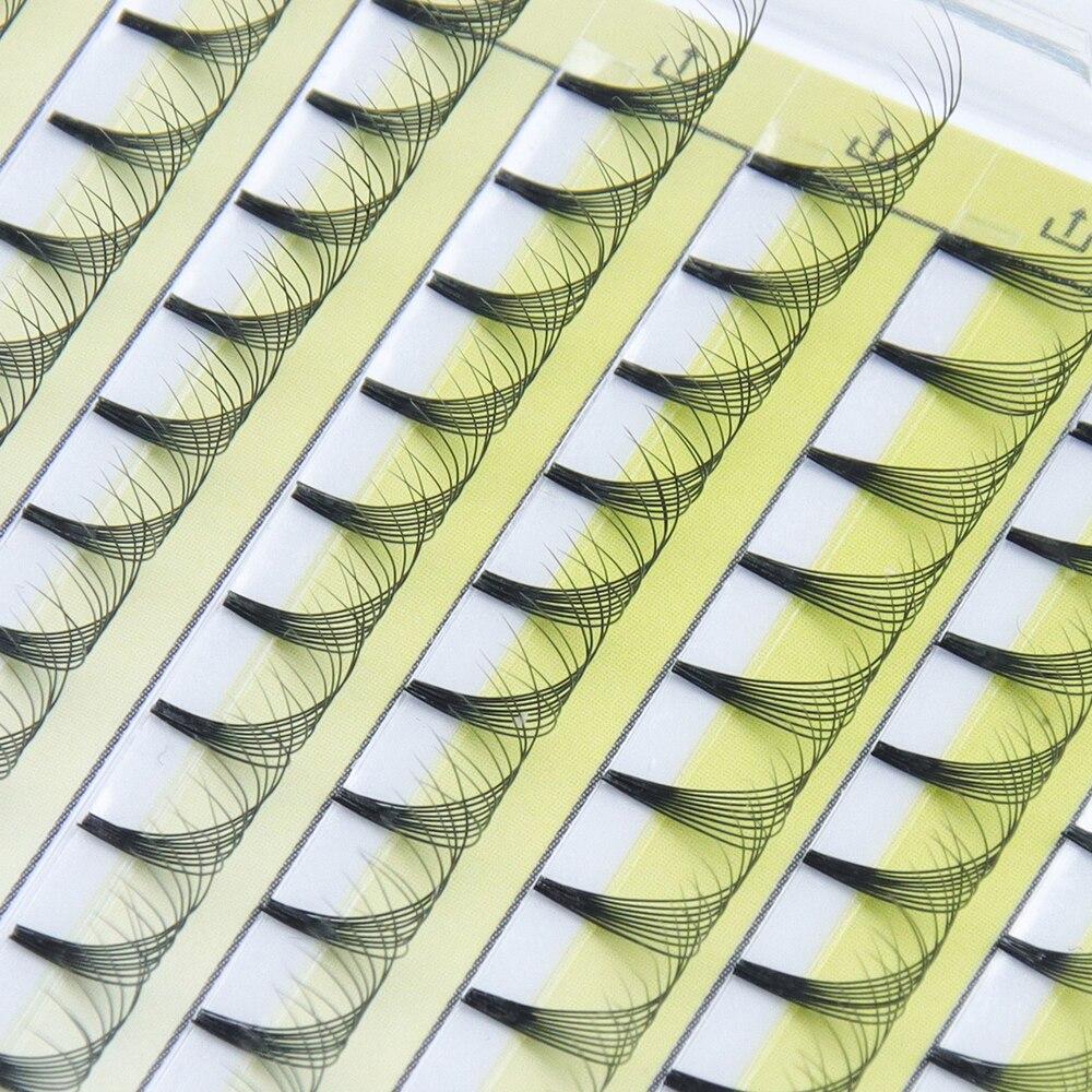 ANNAFRIS Готовые русские объемные веерные ресницы на короткой ножке 5D из искусственной норки, готовые наращивание ресниц