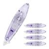 Tombow MONO PAX Корректирующая лента 5 мм, Сменная кассета 5 лент, Широкая, Тип, 6 м, Лавандовая, Штук, CT-PAX5C91-5P
