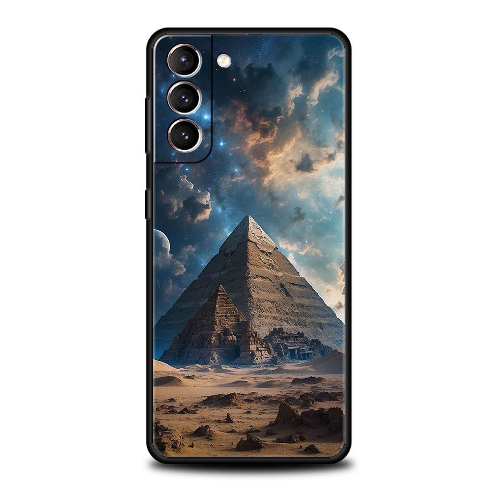 Древний Египет Египетский Бог пирамида Чехол для телефона Для Samsung Galaxy S25 Edge S24 S23 S22 S21 Ultra S20 FE 5G S10 S10E S9 Plus Чехол