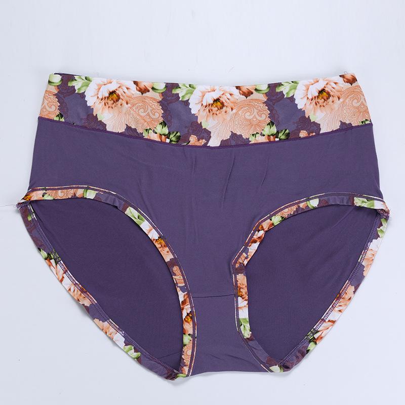 Women's Plus Size Floral Print Briefs - Comfortable Fit, Sizes 4XL-14XL