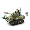 WW2 USA Military M5 Stirling Tank Blocks Bricks Sets Classic Arms Model Kids Toys Compatible with Bricks