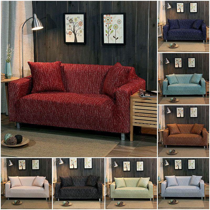 Super Soft Sofa Cover Stretch Elastic Fabric Sectional Couch Slipcover