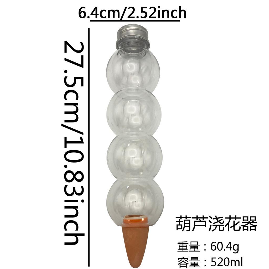Automatic Watering Spikes Glass Bottle Shape Self Dripping Irrigation Device for Indoor Outdoor Plants