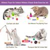12/14/20PCS Sisal Mouse Funny Cat Stick Interactive Cat Supplies Cat Toys  Interactive Play