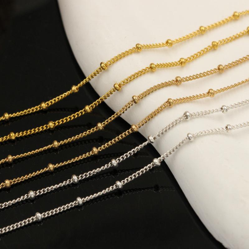 Позолоченная 14K фасоль, разделитель, крестик, бусина и цепочка-светлячок для изготовления украшений своими руками.