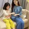 Summer Children's Pajamas Seven Points Cuff Loose Air Conditioning Clothing Boys and Girls Home Wear