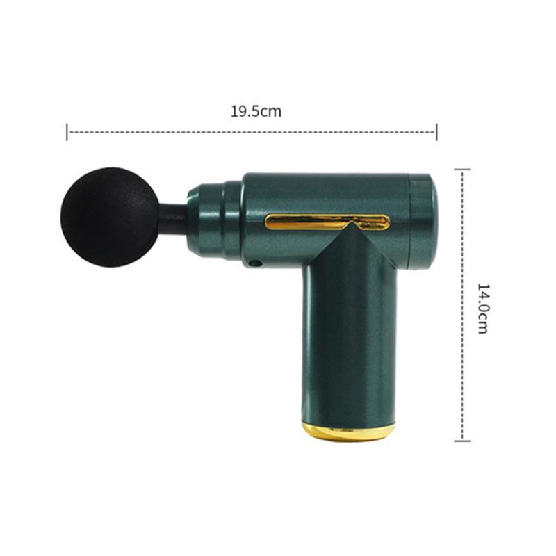 Мини-массажный пистолет BOLU 4-в-1, 6-скоростной фитнес-релаксационный массажер для мышц тела, плеч, спины