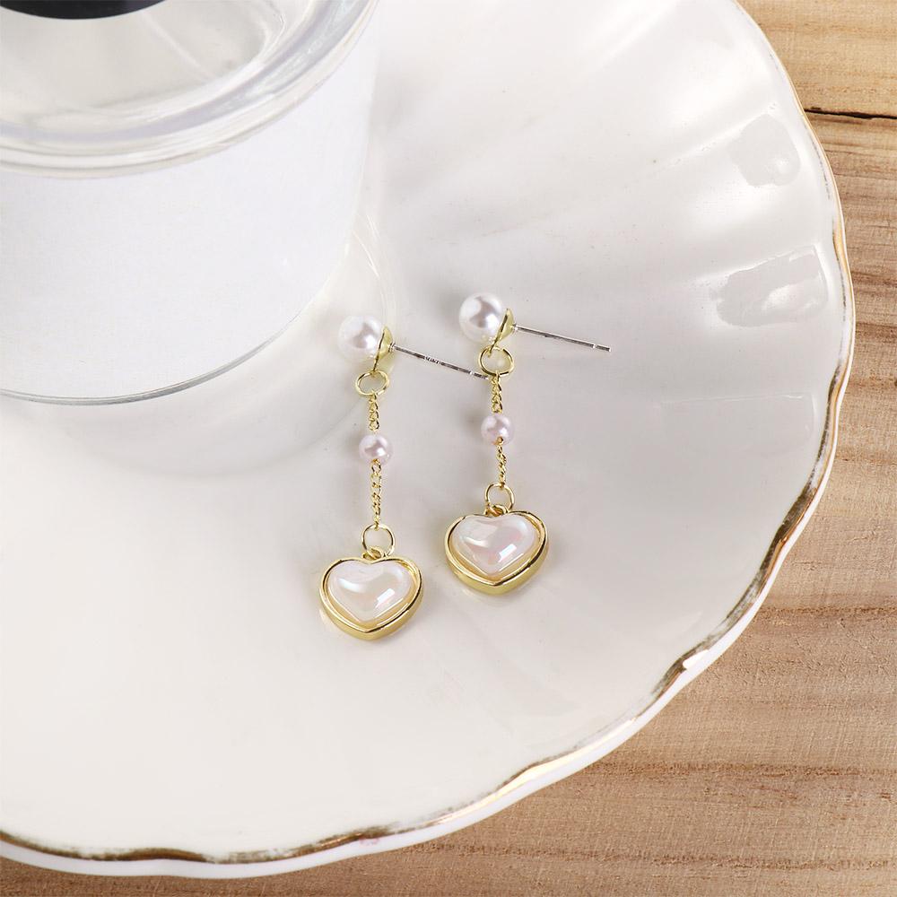 Lovely Mini Elegant Luxury Sweet Bow Ear Stud Ear Drop Korean Style Earrings Women Heart Earrings