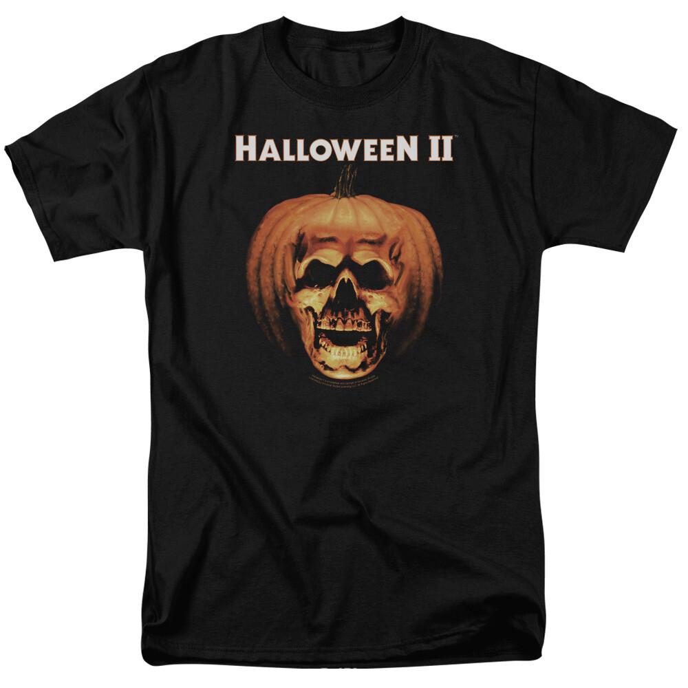Halloween 2 Pumpkin Shell T Shirt Licensed Horror Movie Retro Classic Tee Black