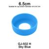 1Pc 6.5CM 16G 15 Colour Threaded Soft Silicone Cup Bottom Cover Wear Resistant Ring Sleeve Sheath Anti Slip Good Toughness