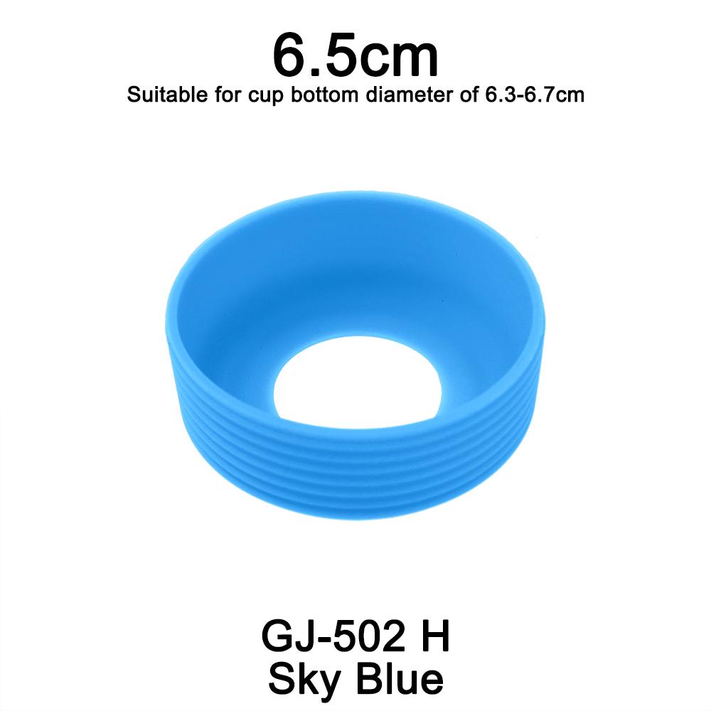 1Pc 6.5CM 16G 15 Colour Threaded Soft Silicone Cup Bottom Cover Wear Resistant Ring Sleeve Sheath Anti Slip Good Toughness