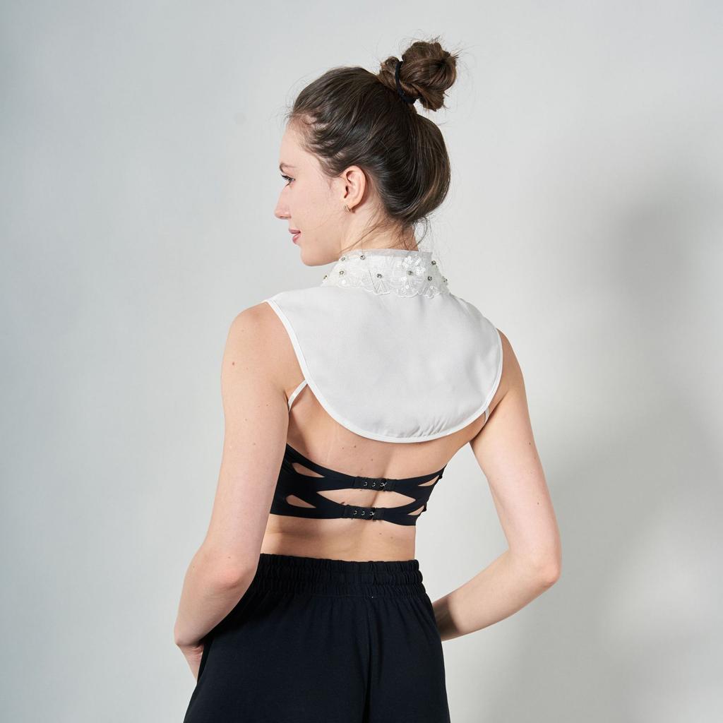 Neck Collar and Age-defying Collar African Fabric Lace Collar De Perlas Mode Naturales Piedra  Collar t Shirt for Clerical