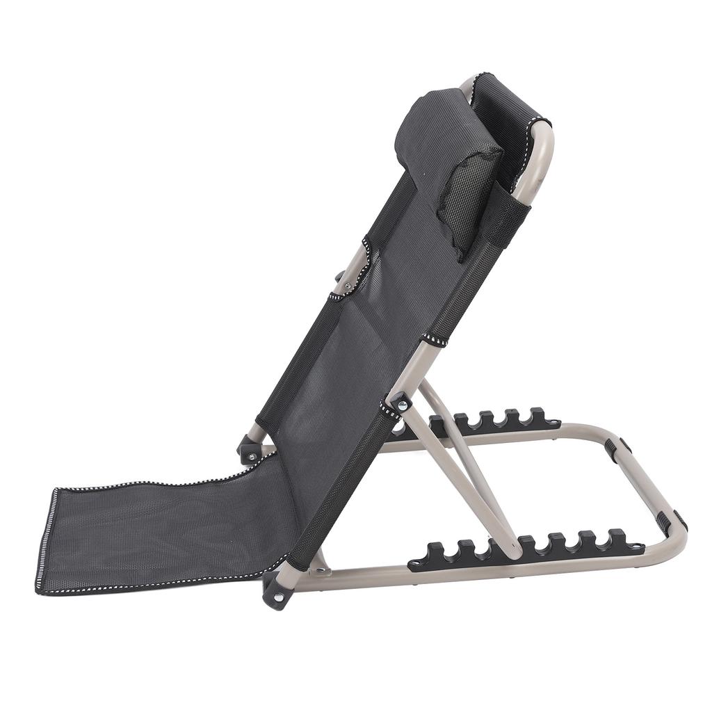 Регулируемая подъемная спинка кровати 6 положений Складная спинка кровати с подушкой для головы для чтения Уход за пациентом Размер S Черный