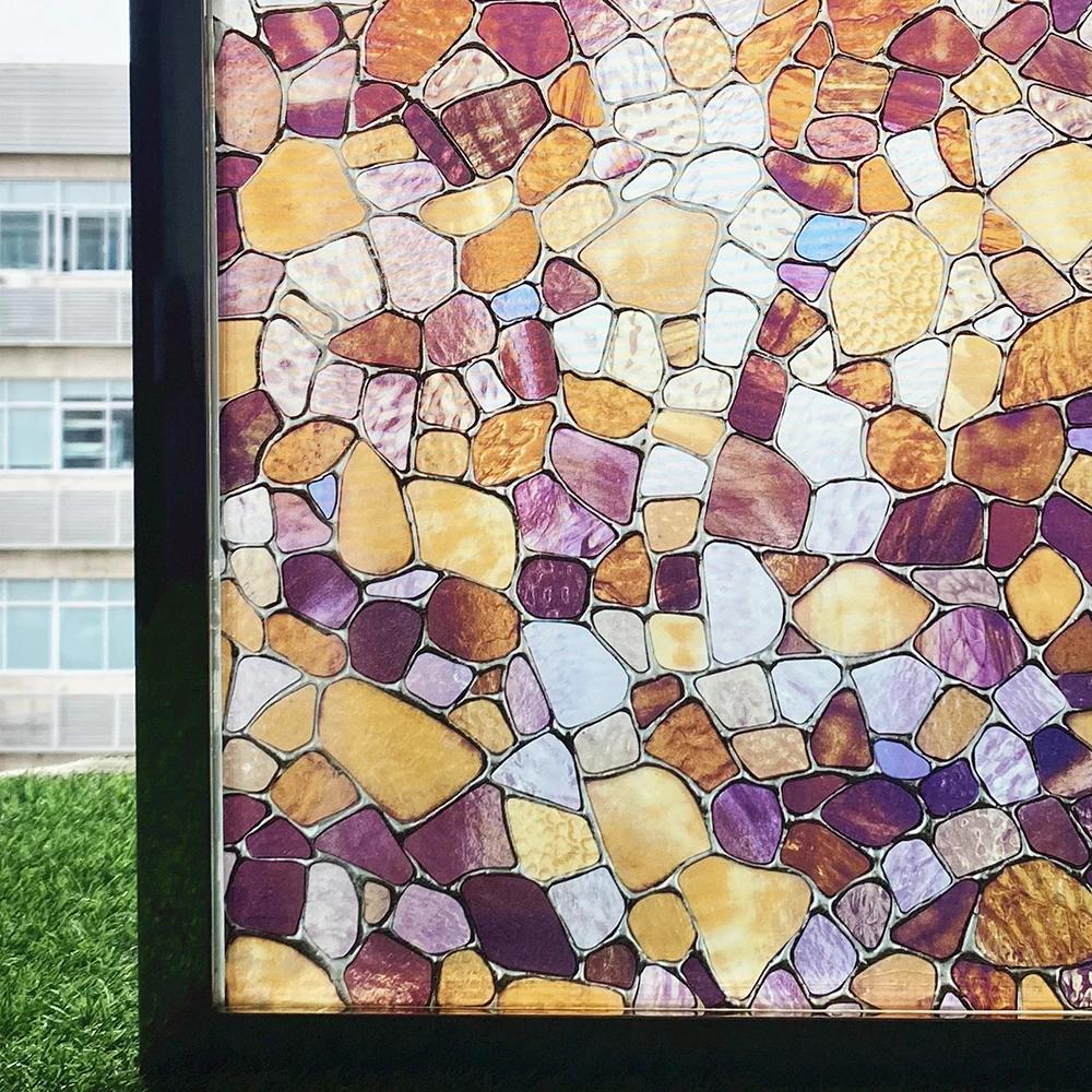 Пленка для защиты конфиденциальности Статическая наклейка на окно Виниловая 3D-наклейка на окно Радужная пленка для окон для стеклянной двери Тепловой контроль Анти-УФ