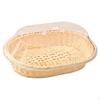 Bread Basket Serving Tray Kitchen Fruit with Lid Food Organizer for Living Room Camping