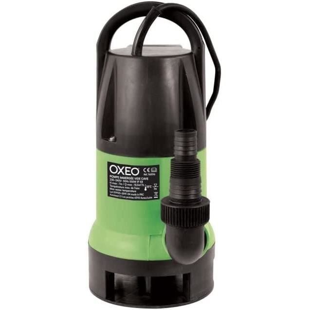 Pompe vide cave - Pompe d'évacuation eaux chargées - 550W - Flotteur intégré - H refoulement 7m
