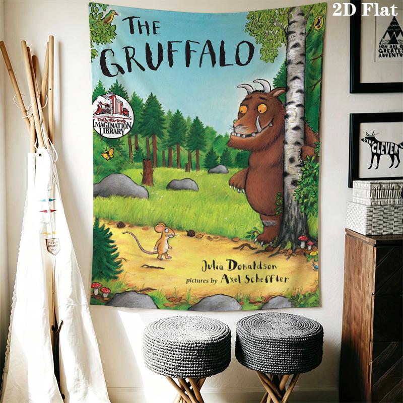 The Gruffalo Wall Tapestry Aesthetic Wall Hanging Printed Fabric Blanket Decorative Tapestries for Bedroom Living Room Home Decor