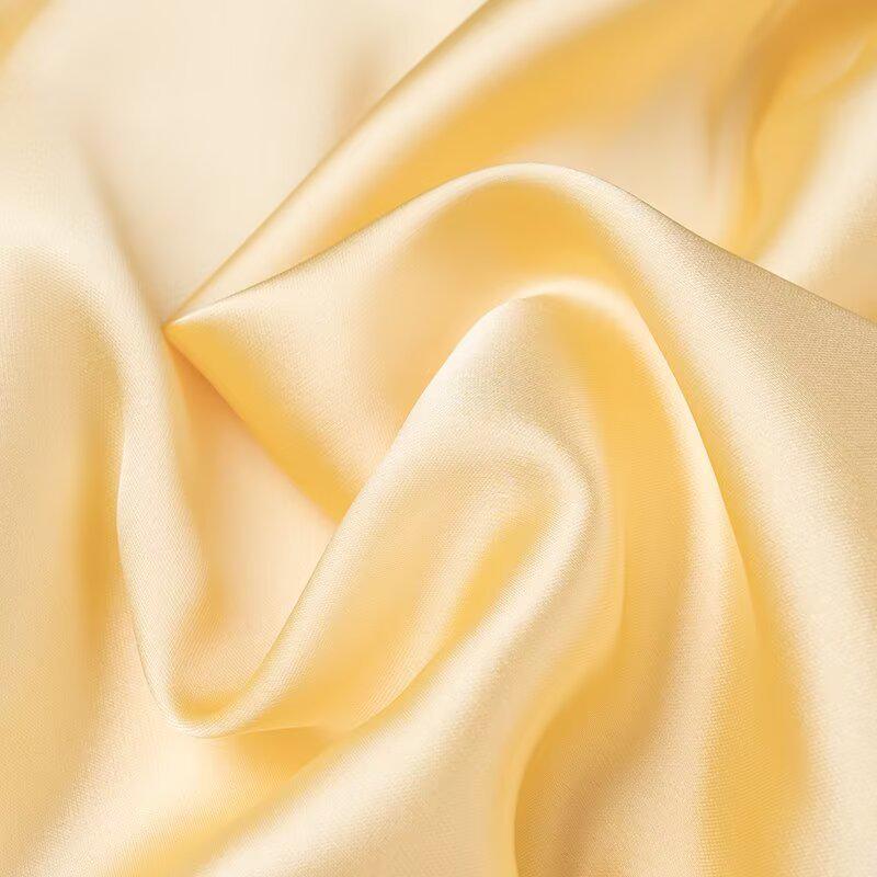 ZA European & American Style Gold Satin Spaghetti Strap Midi Dress