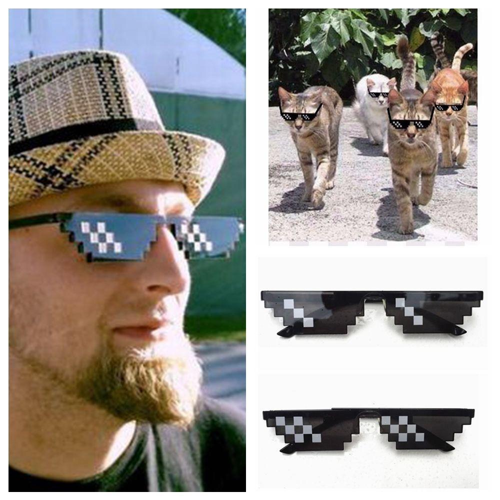 Лидер продаж, высококачественные очки унисекс, портативные легкие модные солнцезащитные очки, индивидуальные пиксельные солнцезащитные очки