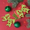 12PC Red and Green Christmas Polka Dot Bow Decorative Bow for Party Festive BowSet Xmas Wreath Holiday Elf Tree Garland Decora