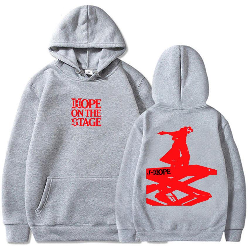 Корейский певец J-Hope на туре The Stage 2025 Толстовки Новая мода Мужские Женские Свитшоты Молетом Пуловер