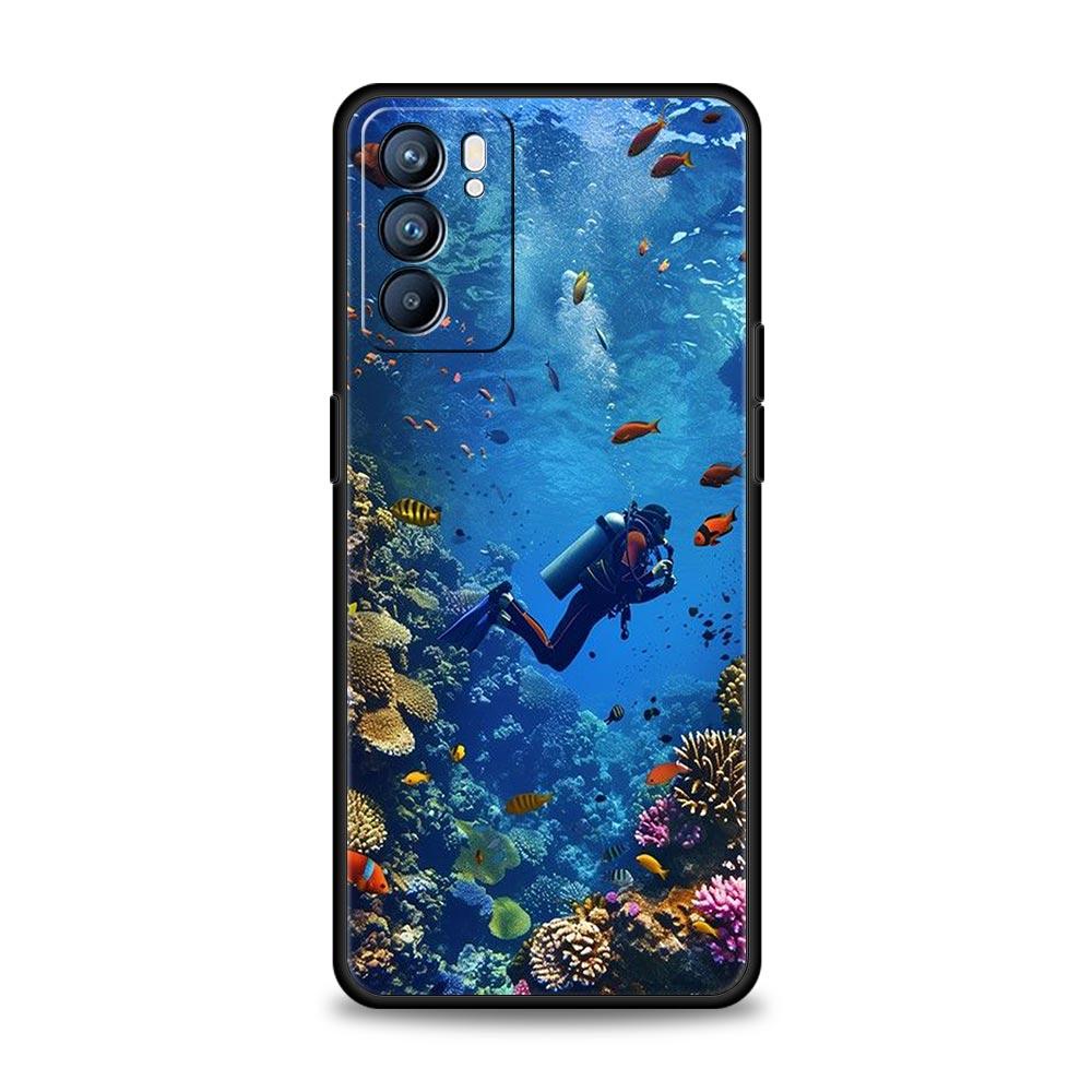 Водонепроницаемый чехол для телефона для дайвинга для Oppo Reno13 Reno12 Reno11 F Reno10 Pro A54 5G Find X5 A53 A52 A9 A17 A57 A78 4G A79 A80 A98