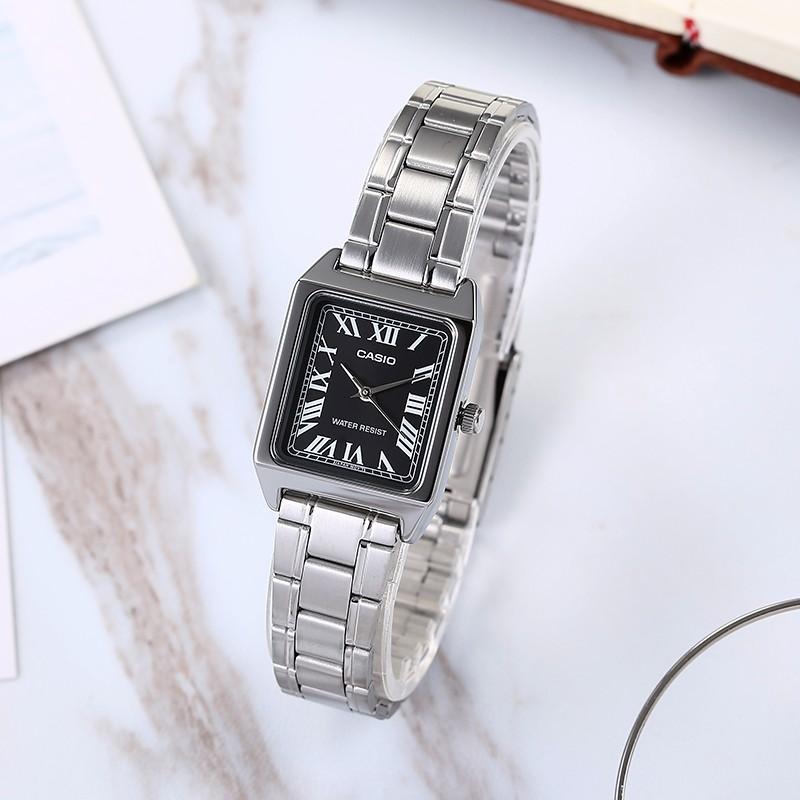 Casio Женские часы стандартной серии Черные LTP-V007D-1B LTP-V007D-1B
