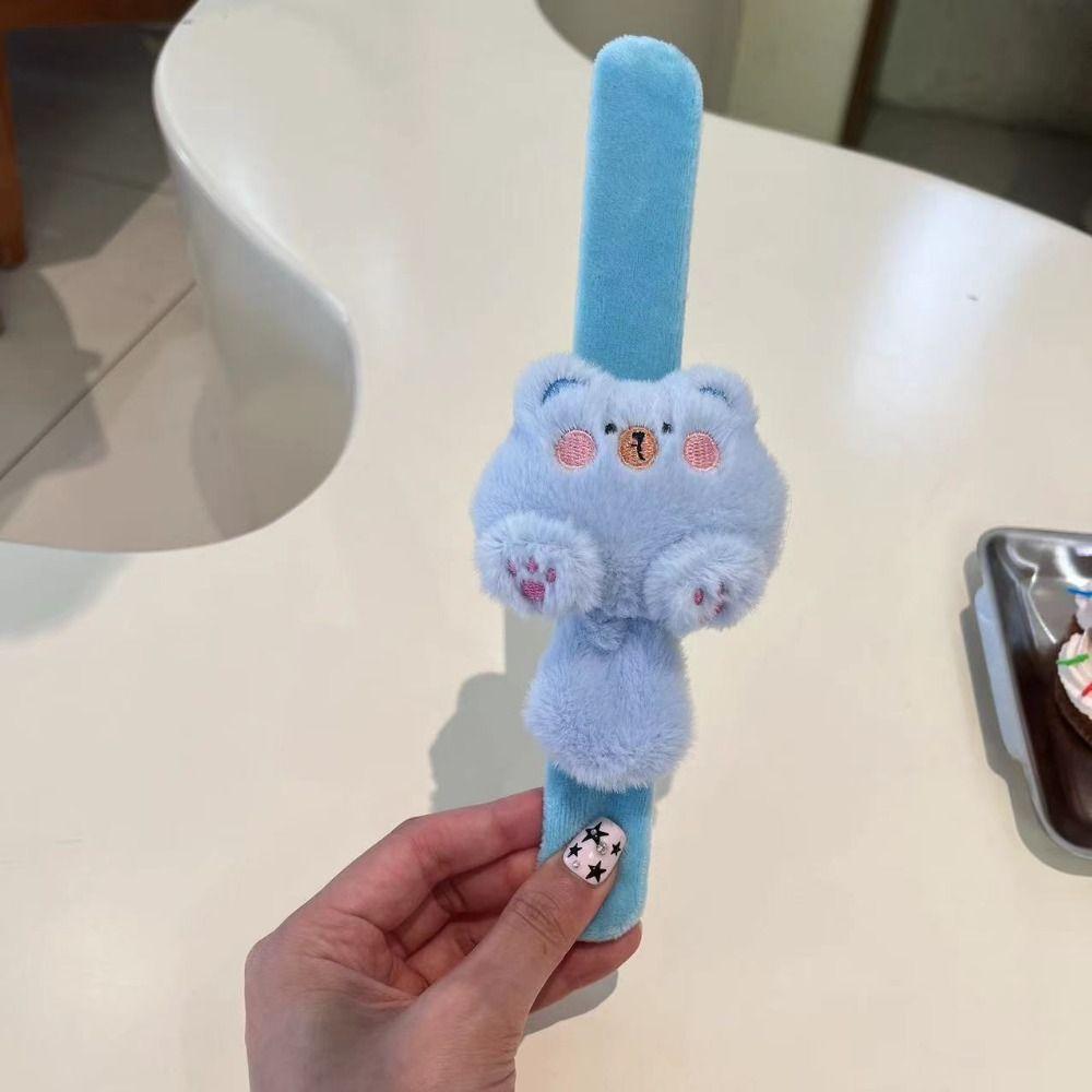 Simulation Plush Doll Slap Bracelet Rabbit Capybara Plush Wrist Band BirthdayGift
