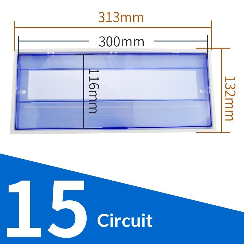 Pz30 Plastic Distribution Box Cover Transparent Protective Panel For Household Circuit Breaker Box