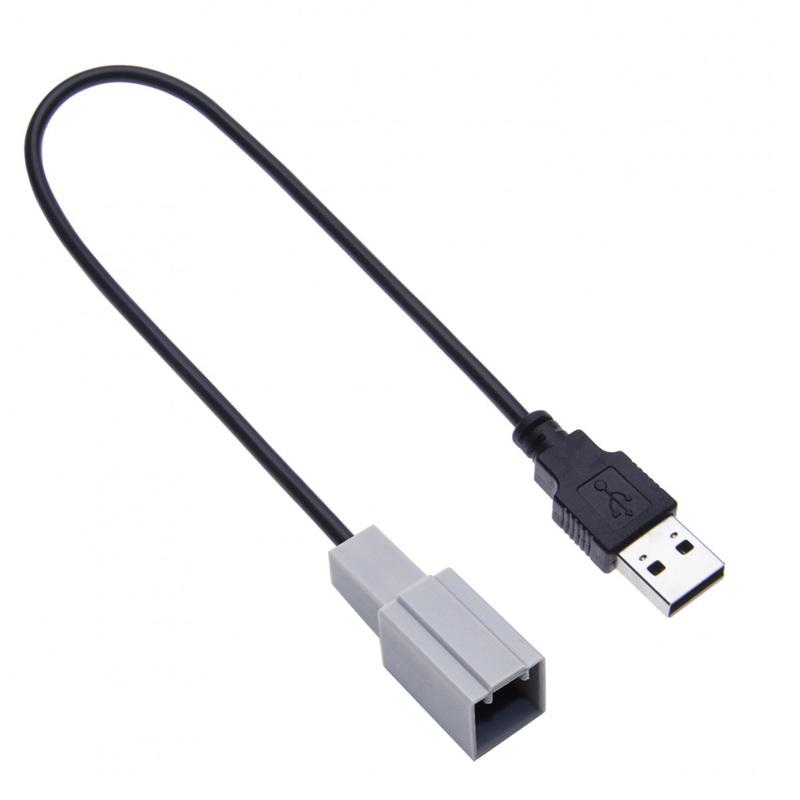 Car Aux Audio Media Data Wire USB Adapter 4 PIN Plug Cable for Subaru for Honda for Toyata for Mazda Radio CD Android Navigation