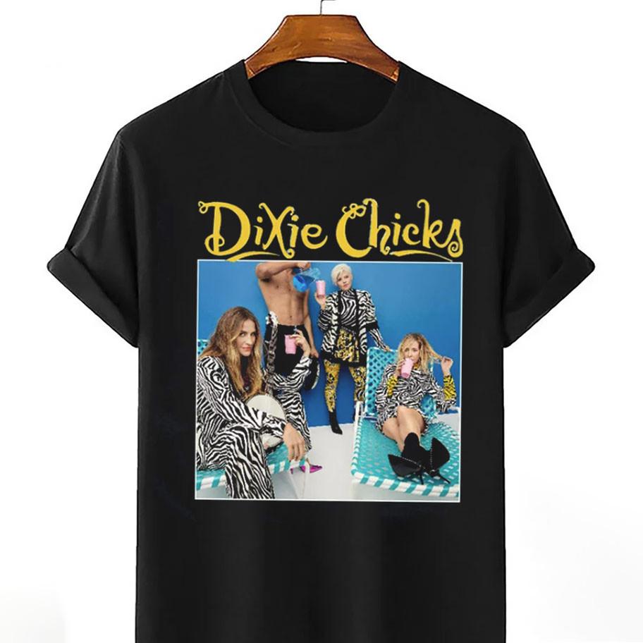 Dixie Chicks Tour Retro Black Unisex T-Shirt Full Size S To 5XL 1L260