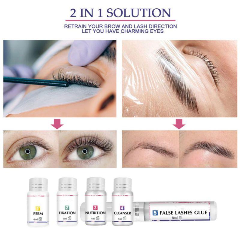 Профессиональный лифтинг 2-в-1 для создания модного, объемного вида бровей Curled Lasher Набор для завивки бровей и ресниц