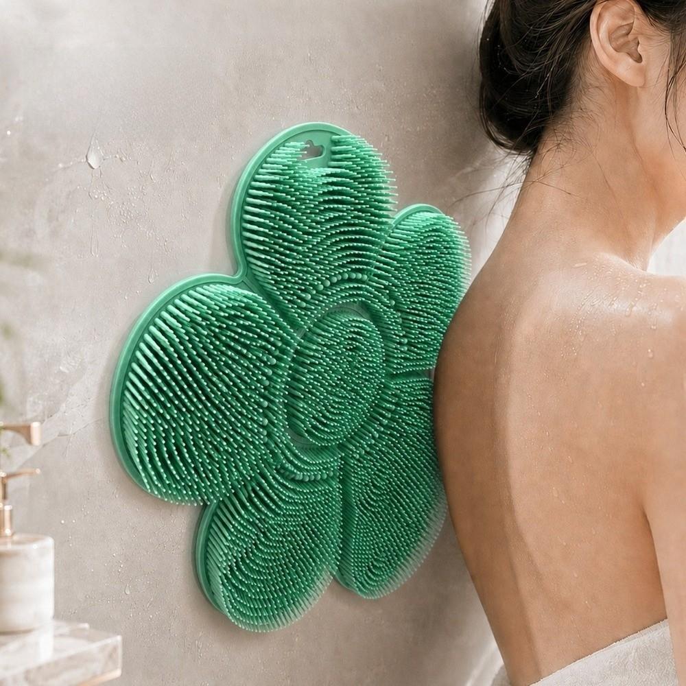 New Non-Slip Massage Bath Pad Silicone Suction Cup Foot Cleaning Pad Easy Clean Shower Scrubber Mat Bathroom Use