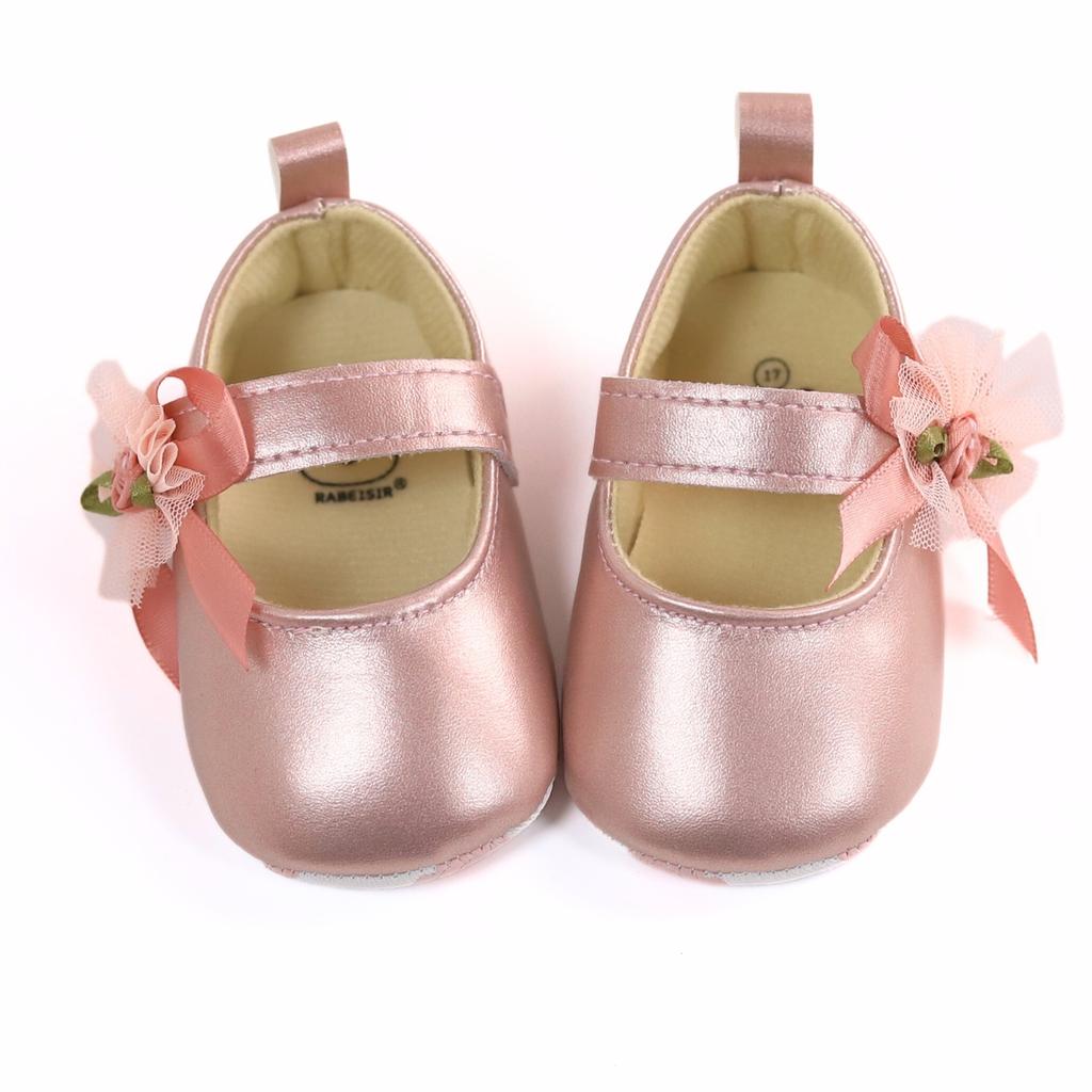 Baby girl princess shoes 0-18 months baby walking shoes soft sole fashionable versatile single shoe