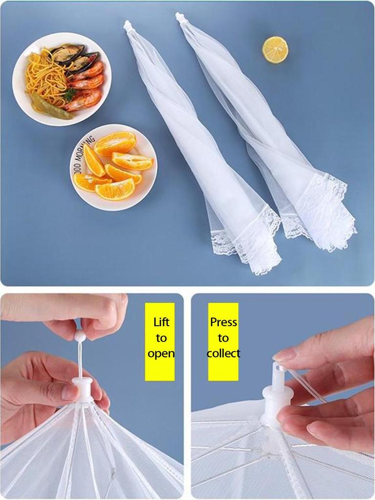 Multifunctional Outdoor Mesh Picnic Food Cover - Ideal for Storing Food While Dining Al Fresco or Indoors.