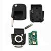 2 Buttons Flip Car Remote Key Fob 434MHz 48 Chip Uncut Blade for