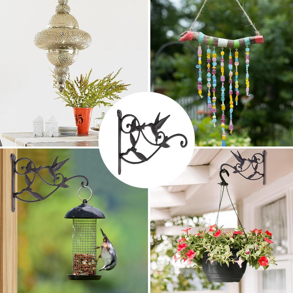 DEWEL Подвесное кашпо Набор подвесных кашпо Сад на стене Горшечное растение Легко прикручивается Железные подвесные растения Цветы на ветру Подвесные фонари Крючки, Крючки,