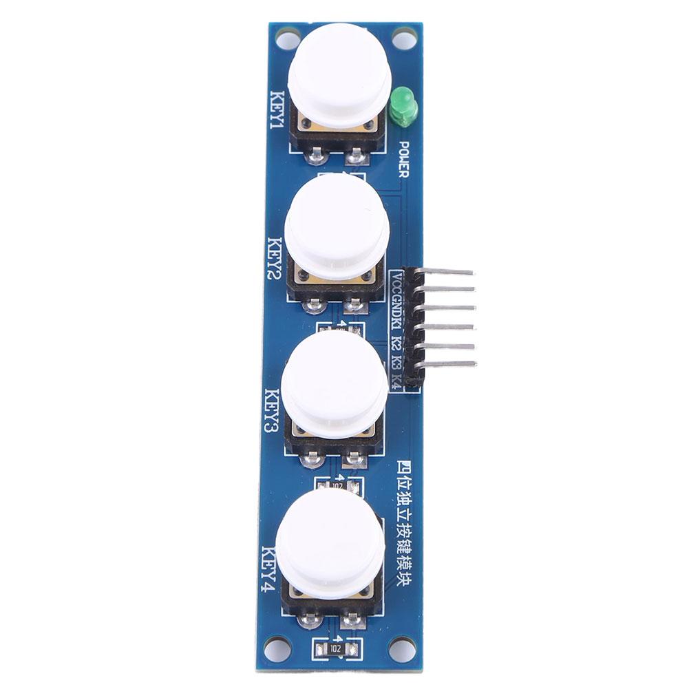 4 Independent Buttons Touch Button Module with Hat & LED Indicator High Level Output for Arduino Or Raspberry Pi
