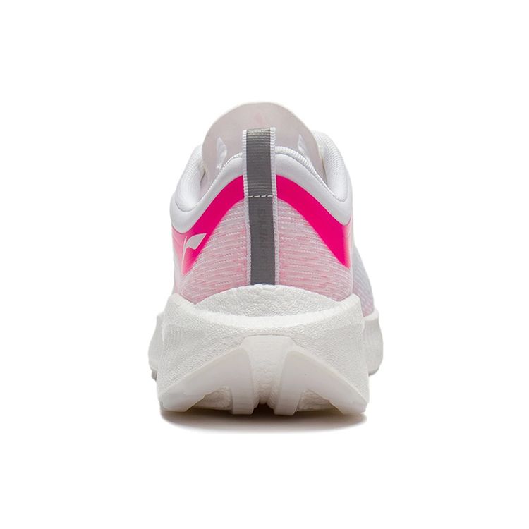 Li-Ning Суперлегкие 19 светоотражающие легкие амортизирующие нескользящие кроссовки для бега женские кроссовки белые розовые ARBS002-5