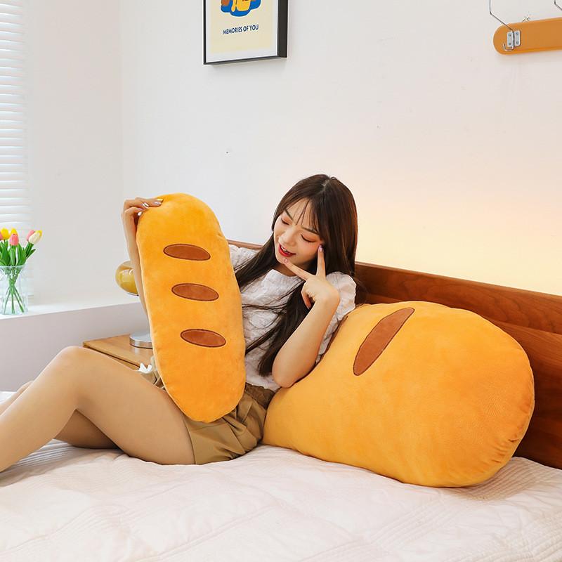 Soft And Cozy Bread-shaped Plush Pillow For Comfortable Sleep And Relaxation