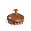 1pc Multifunctional Sandalwood Round Plate Massage Comb Scalp Meridian Unclogging Artifact Hair Care Health Comb Suitable for All Hair Types