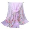 Thin Chiffon Scarf Floral Printing Shawl Silk New Beach Scarves