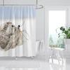 Waterproof Fabric Shower Curtain Bathroom Curtain Accessories 180x200 Bath Curtain for Shower 240*200 Nordic Boho Decor 240x200